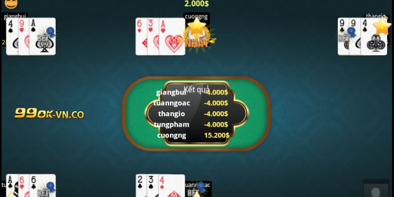 Bài Ba Cây 99ok – Cược Bài Lá Luật Đơn Giản, Chơi Dễ Dàng 2 bài ba cây