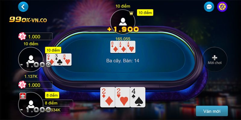 Bài Ba Cây 99ok – Cược Bài Lá Luật Đơn Giản, Chơi Dễ Dàng 3 ba cay 99ok 3