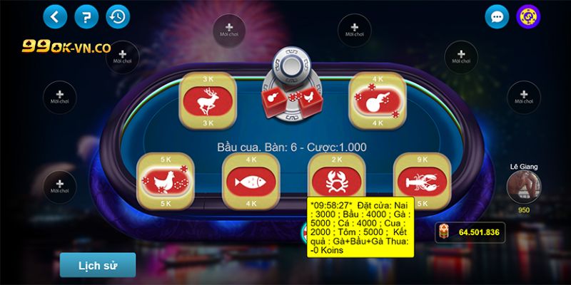 Bầu Cua Tôm Cá 99ok: Game Cược Với Tỷ Lệ Ăn Cực Đậm 3 bau cua tom ca 99ok 3